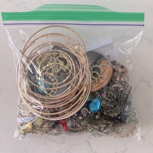 Bag full of earrings